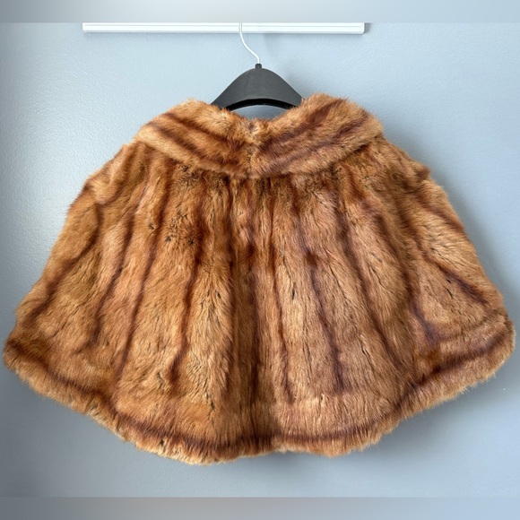 Vintage Famous Barr Co Mink Stole Shawl - Picture 2 of 5